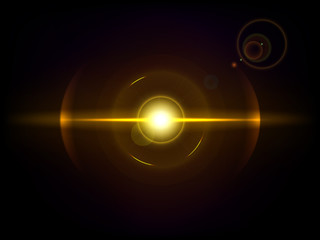 Wall Mural - gold space explosion, cosmos burst