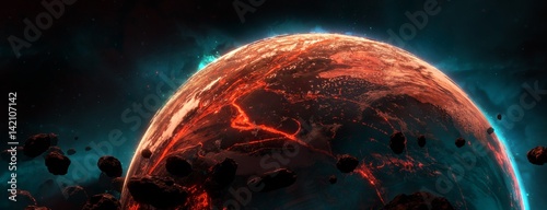 Cuadros en Lienzo 3D rendering,Venus resolution best quality solar system planet