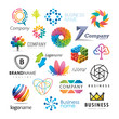 Abstract vector elements for logo design