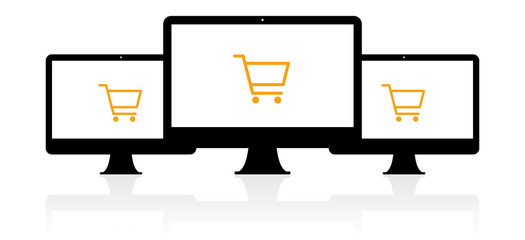 Poster - Computer Banner - Shopping - e-commerce