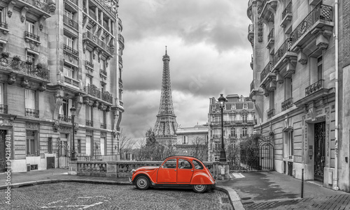 Naklejka ścienna Avenue de Camoens in Paris