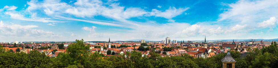 panoramic view of erfurt