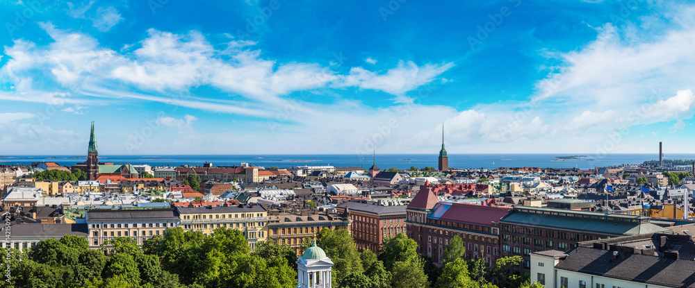 Obraz na płótnie Panoramic view of Helsinki w salonie
