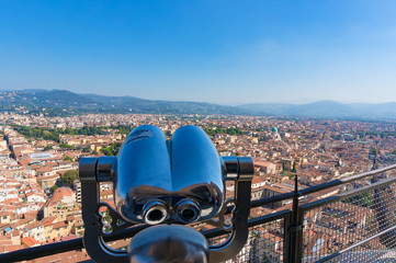 Sticker - Aerial view of Florence cityscape