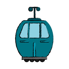 Sticker - cable car transport icon vector illustration eps 10