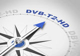 Fototapeta  - DVB-T2-HD / Kompass