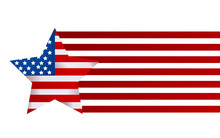 USA Flag In Style Vector