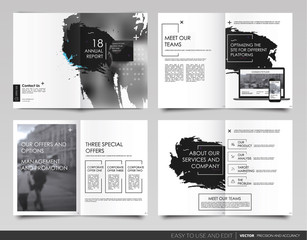 Canvas Print - Design annual report,vector template brochures