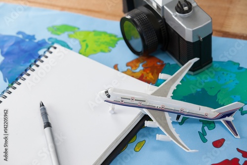 Fotografie, Tablou Holiday and tourism conceptual image with travel accessories