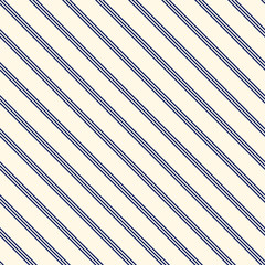 Wall Mural - Blue diagonal stripes abstract background. Thin slanting line wallpaper. Seamless pattern with simple classic motif.