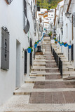 Fototapeta Na drzwi - Charming street of Mijas village in Spain