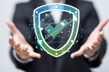Aufkleber - network shield