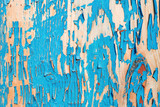 Fototapeta  - Old wooden board painted in blue
