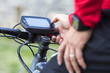 © mmphoto - On-board display on modern Ebike, E-Mountainbike