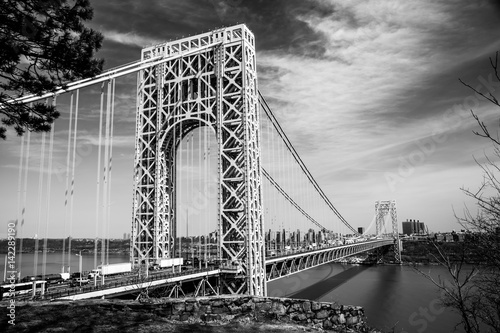 Fototapeta na wymiar George Washington Bridge New York