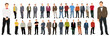 © zolotons - Vector, illustrations, collection of men without faces