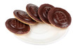 © Николай Григорьев - Sweet cookie and plate on white background