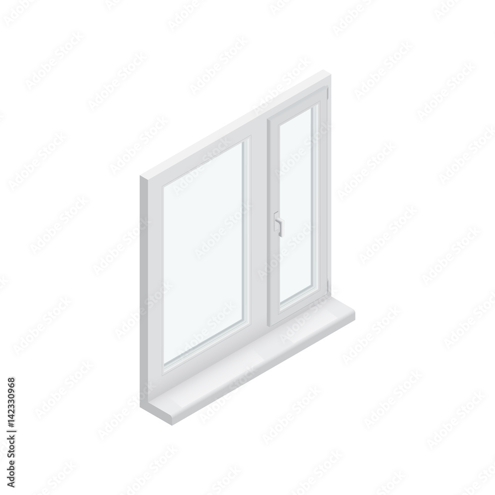 window isolated on white background Stock Vector | Adobe Stock