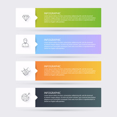Poster - infographic templates for business. can be used for website layout vector, numbered banners, diagram