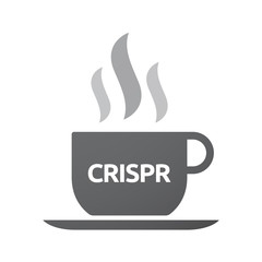 Wall Mural - Isolated coffee mug with  the clustered regularly interspaced short palindromic repeats acromym CRISPR