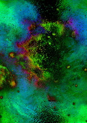 Poster - Cosmic space and stars, cosmic abstract background and glass effect.