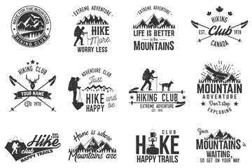 hiking club badge.