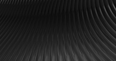 Poster - Abstract 4K background seamless loop of steel curves and texture with reflection of animated light and environment. 3D model of metal,  metallic technologies and industrial metal, reflecting light.