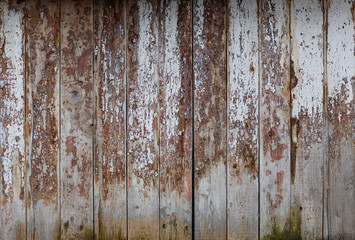 Wall Mural - Peeling paint on a wooden wall