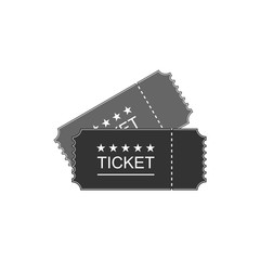 Wall Mural - ticket icon in old vitage style. vector illustration