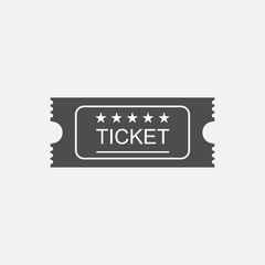 Wall Mural - ticket icon in old vitage style. vector illustration