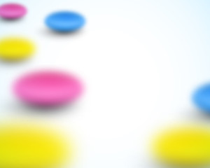 Aufkleber - Colorful vector background with place for text and blurred elements