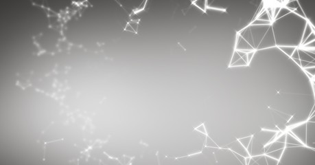 Poster - White interface against grey background