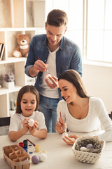 Wall Mural - Happy young family