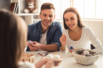 Wall Mural - Happy young family