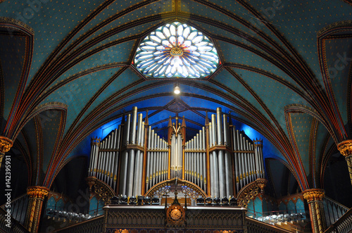 Pipe Organ Of Montreal Notre Dame Basilica French