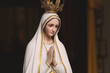 Mother Mary Statue in Catholic Church Praying virgin saint woman women