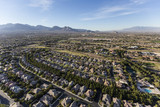 Fototapeta Las - Aerial view of residential neighborhood in northwest Las Vegas, Nevada.