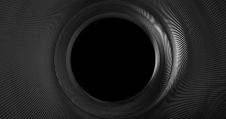 Poster - Abstract 4K circular background loop of steel and light for motion graphic. Animation rotation of radial steel. Abstract background of metal. Animation of seamless loop.  3D Loopable Animation 4k.