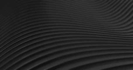 Poster - Abstract 4K background seamless loop of steel curves and texture with reflection of animated light and environment. 3D model of metal,  metallic technologies and industrial metal, reflecting light.
