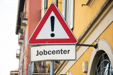 Wall Mural - Schild 213 - Jobcenter