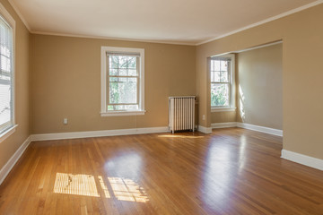 empty vintage beige apartment