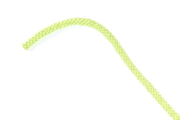 Wall Mural - Green color fabric cable rope represent the rope concept related idea.