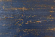 Wood Texture With Blue Flaked Paint