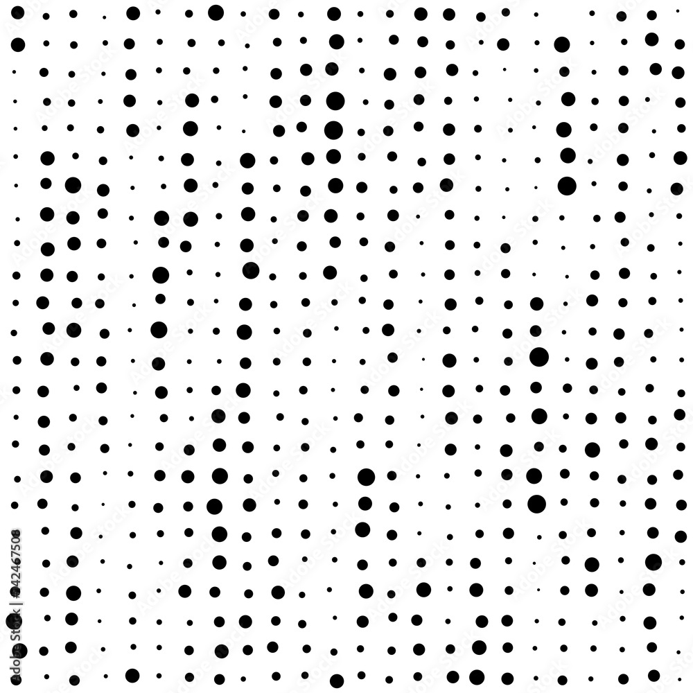 Seamless Circle Pattern. Vector Dot Background Stock Vector | Adobe Stock