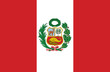 Vector of amazing Peruvian flag.