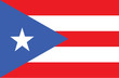 Vector of amazing Puerto Rico flag.