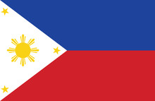 Vector Of Amazing Philippines Flag.