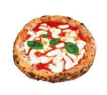 Pizza Margherita On White Background