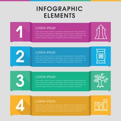 Poster - Growth infographic design with elements.