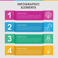 Aufkleber - Secret infographic design with elements.